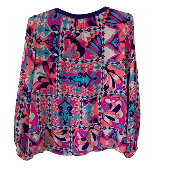 ALICE AND TRIXIE PAISLEY LONG-SLEEVE BLOUSE - Picture 6 of 9